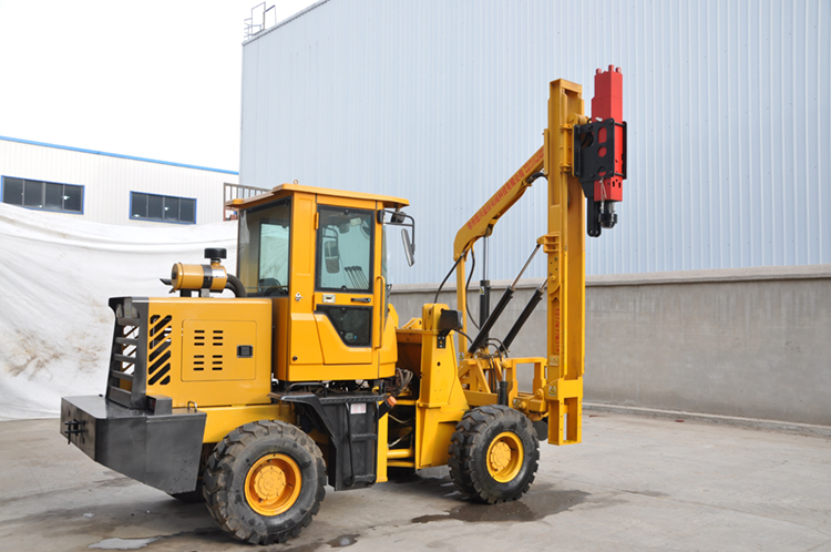 China Hengxing guardrail pile ramming machine HXLS36 with 1700mm drill depth price