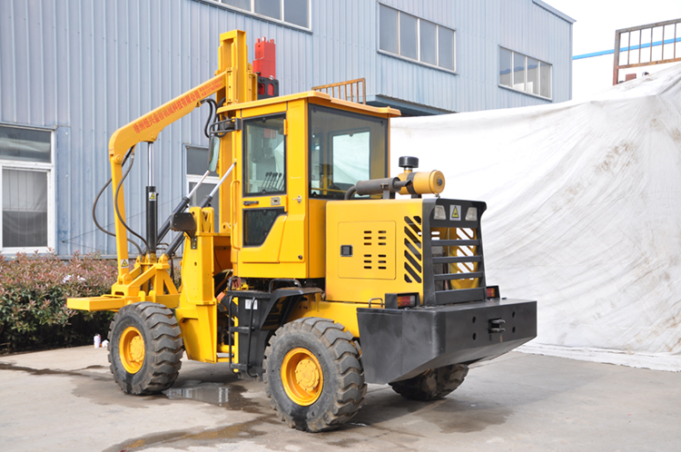 China Hengxing 33kw road construction machinery guardrail pile driver HXLS26 for highway sale