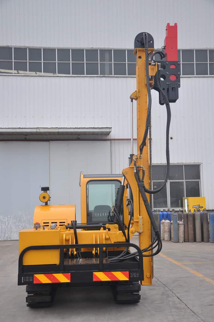 China Hengxing hydraulic pile driver for highway guardrail price