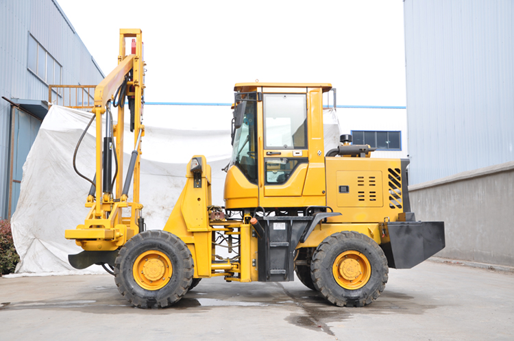 China Hengxing 33kw road construction machinery guardrail pile driver HXLS26 for highway sale