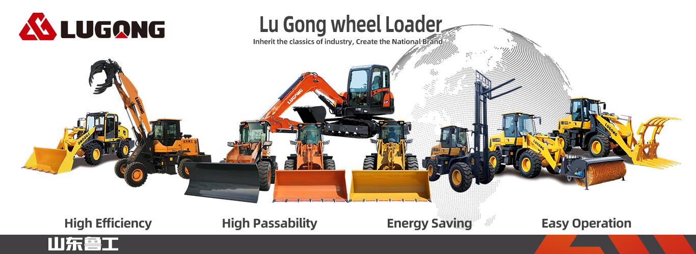 LUGONG LG938 Compact Wheel Loader Front Loader China loader big hub reduction wheel loader For Sale