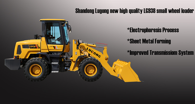 LUGONG LG938 Best-Seller Wheel Loader Front Loaders Rated Load 2000kgs for Various Works