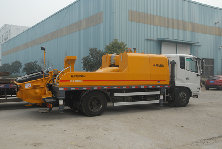 China shuoli 80m3/h truck mounted pump for concrete HBC80-11-110 for sale