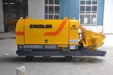 Shuoli 55kw full hydrauic mobile portable trailer concrete pump machine for mining price