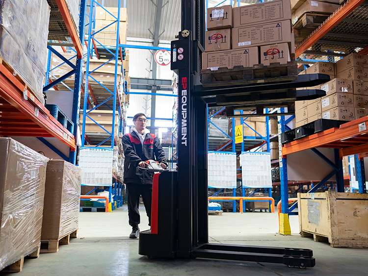 Electric stacker EP ESL122 3615mm lift height for narrow aisle sale