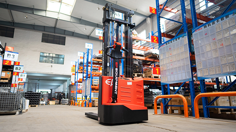 EP stacker with lithium battery 1.2 ton small dimension 2056mm mast height