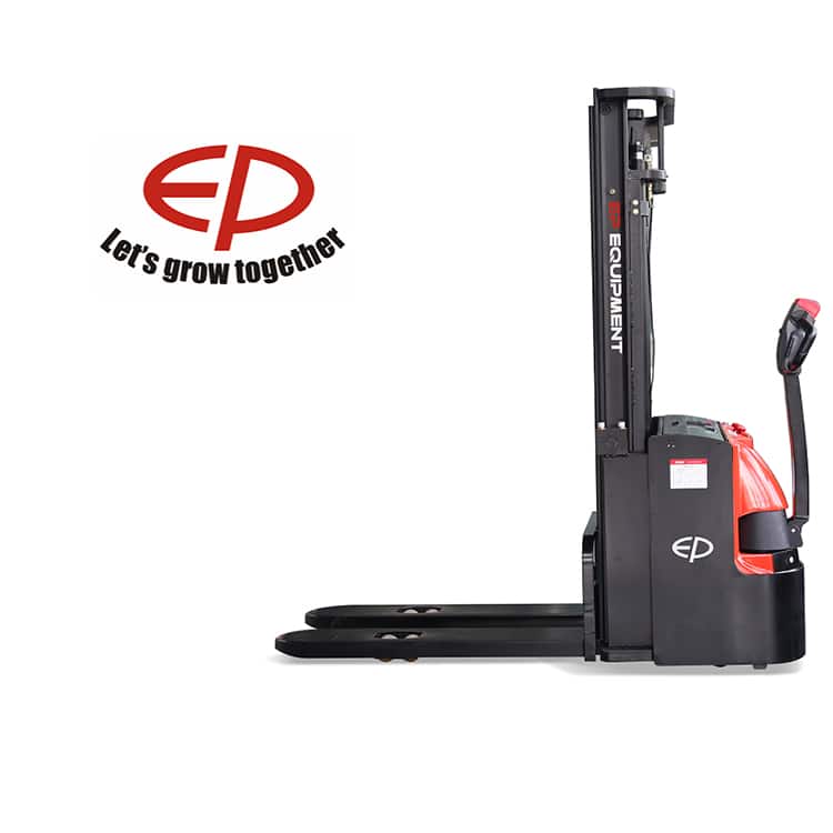EP self loading forklift 2 ton straddle stacker 3m lift height for sale