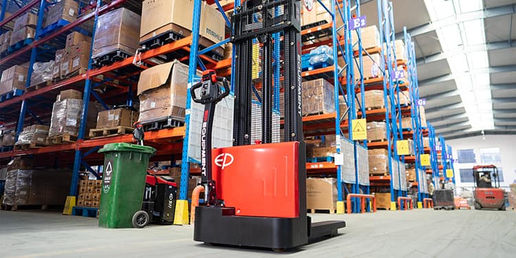 Electric stacker EP ESL122 3615mm lift height for narrow aisle sale