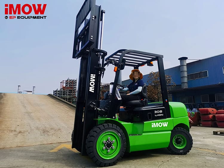 Electric forklift truck EP counterbalance lithium-ion battery 3 ton capacity price
