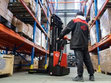 Electric stacker EP ESL122 3615mm lift height for narrow aisle sale