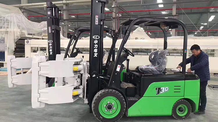 EP new 3 ton electric forklift with four wheel lead-acid battery price