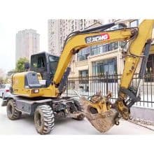 XCMG Official XE60WA 6 Ton Used hydraulic wheel excavator for sale