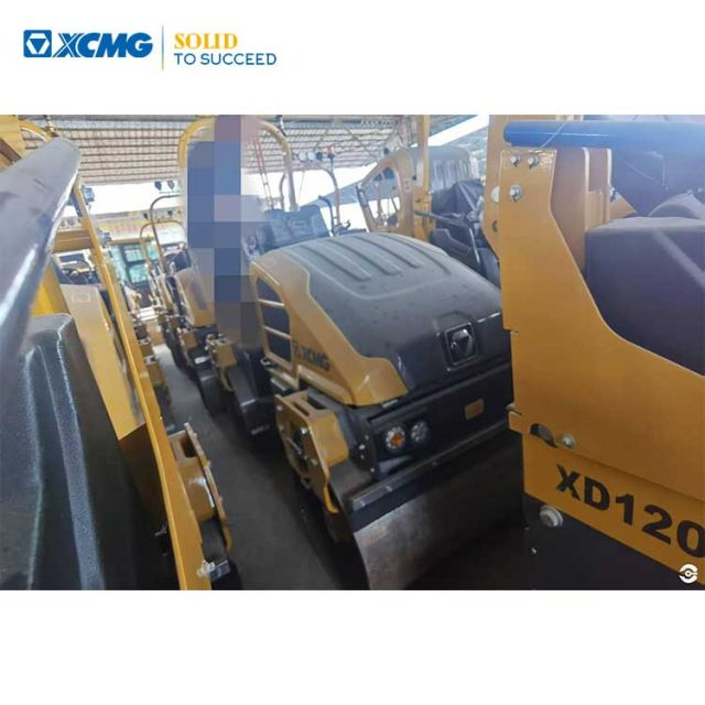 XCMG Official Used Mobile Road Roller XD120 3 Ton Double Steel Road Roller Price