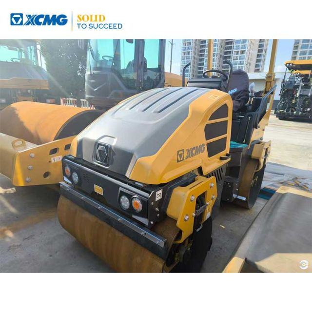 XCMG Factory Second Hand Mini 3 Ton  Double Steel Road Roller for Compaction XD120IV Price