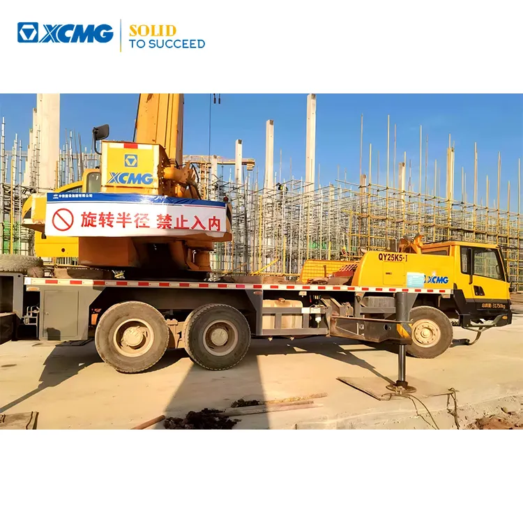 XCMG 25 Ton Used Articulated Boom Truck Crane QY25K5-1 Off-Road Construction Equipment
