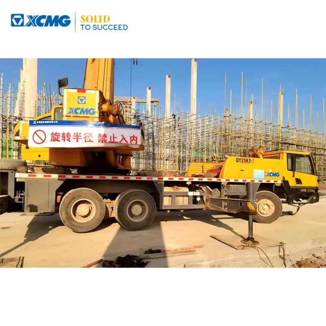 XCMG 25 Ton Used Articulated Boom Truck Crane QY25K5-1 Off-Road Construction Equipment