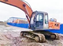 Hitachi Japan used crawler excavator machine ZX200-3G in excellent performance