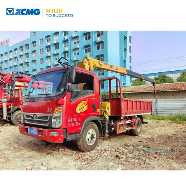 XCMG 10Ton Used Truck with crane sqs125-3 5Ton Straight Truck-Mounted Crane