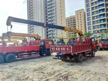 XCMG 10Ton Used Truck with crane sqs125-3 5Ton Straight Truck-Mounted Crane