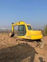 Komatsu used mini excavator  pc60-7 small crawler digger excavator machine for sale