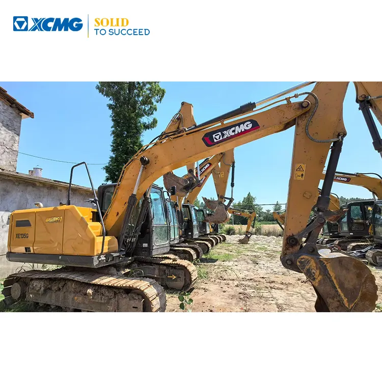 XCMG Official Second Hand Earthmoving Equipment 13.5 Ton Crawler Digger Excavator XE135G Price