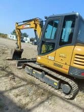 XCMG official Used XE60DA retro 6 ton mid size small crawler excavator for sale