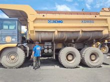 XCMG official second hand Articulated Dump Truck XDM80 with cheap price