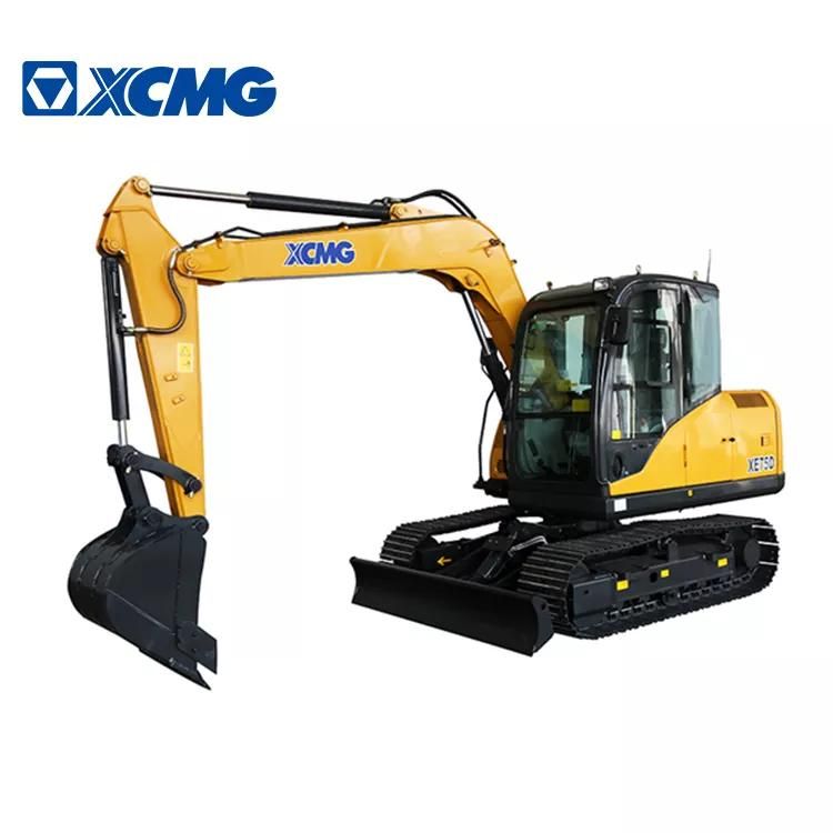 XCMG official used 7.5 ton multifunction mini excavator XE75DA