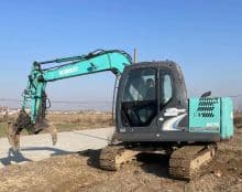 Kobelco mini excavator used 7 ton crawler excavator SK75-8 earth moving equipment For sale