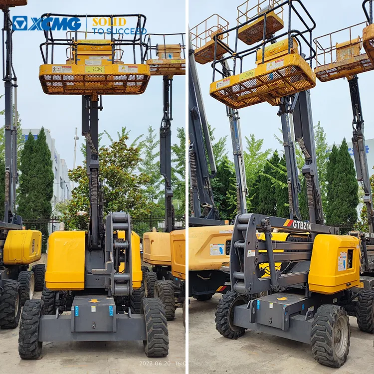 XCMG Manufacturer 2017 Year second hand Hydraulic Mobile articulating boom lift GTBZ14J