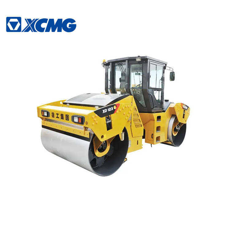 XCMG Used 12t double drum road roller compactor XD123E price for sale