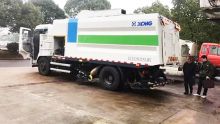 XCMG Used 8ton 4500L Sprinkler Sweeping Truck XZJ5180TSLD5 Road Sweeper Truck Machine For Sale