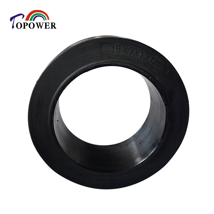 18x7x12 1/8 solid rubber tire for Milling machine, trailer