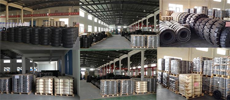 600x190 solid tires for aerial work platform wheel