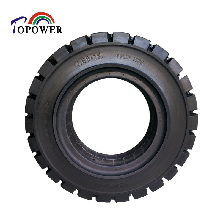 7.00-15 -Solid-Tire -With- Rim -6.00