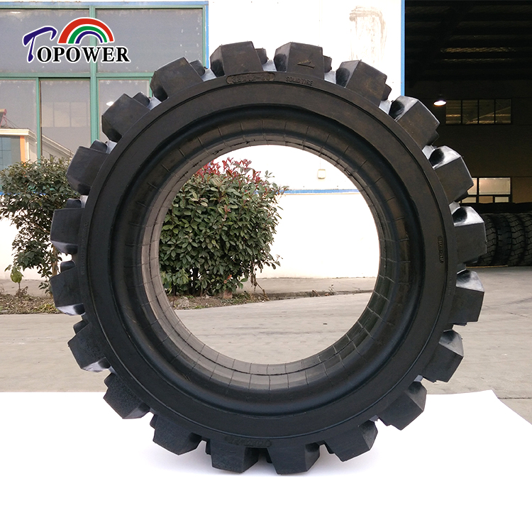 boom lift skid steer loader solid rubber tire 10x16.5 12x16.5 14-17.5