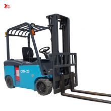 China YANCHA electric forklift 2 ton with four large wheel counterbalance price