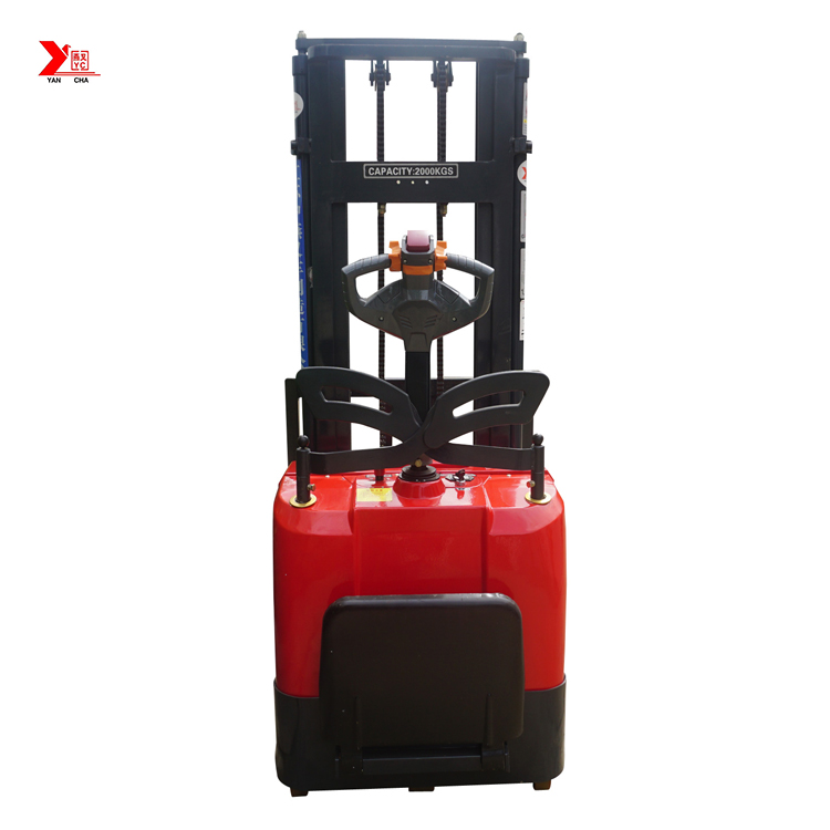 China YANCHA 1.5 ton stacker lift 3m for warehouse 2350mm door frame height price