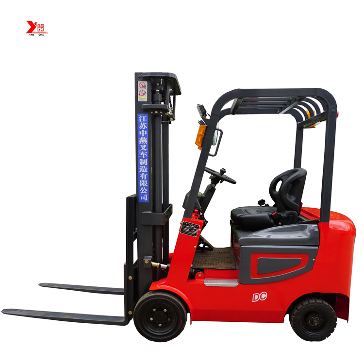 1 ton 1.5 ton YANCHA small electric forklift with four wheel CE approved for sale