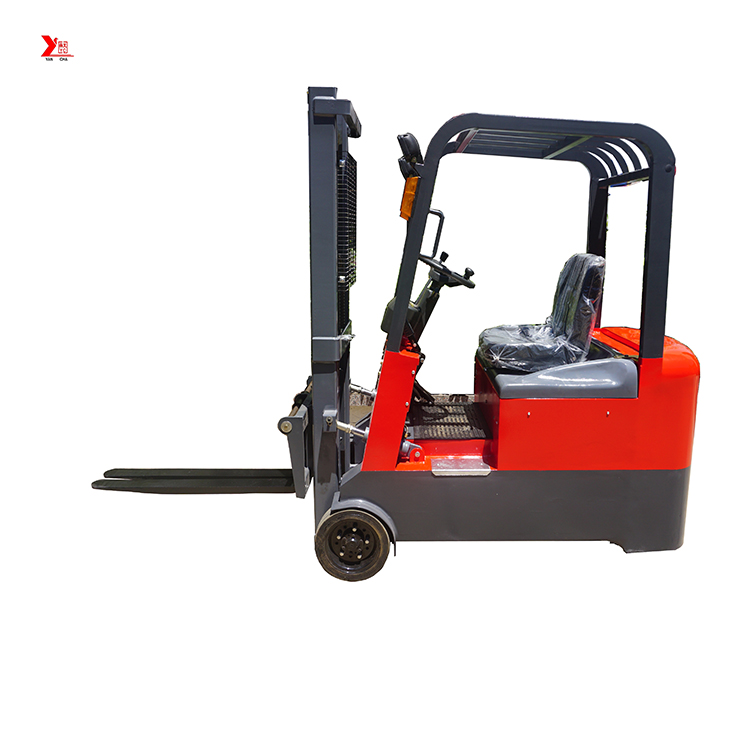 China YANCHA three wheel electric forklift 1 ton 2 ton with CE price