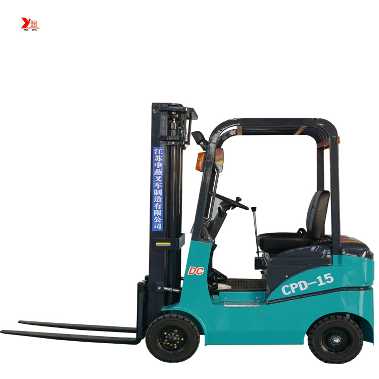 1 ton 1.5 ton YANCHA small electric forklift with four wheel CE approved for sale