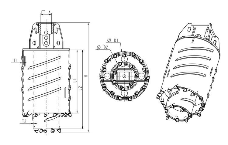 Pluto new drilling tools Core Barrel with Double Shell for Rotary drilling rig price