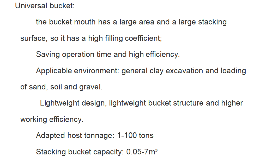 Accessory BUT buckets for excavator for sale