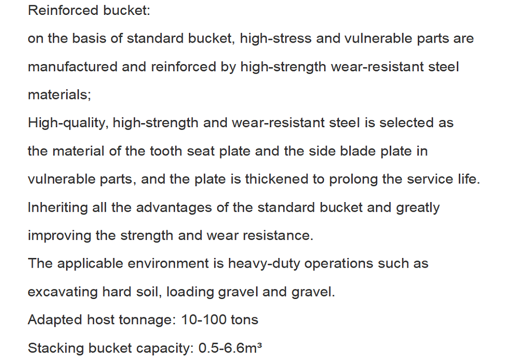 Accessory BUT buckets for excavator for sale