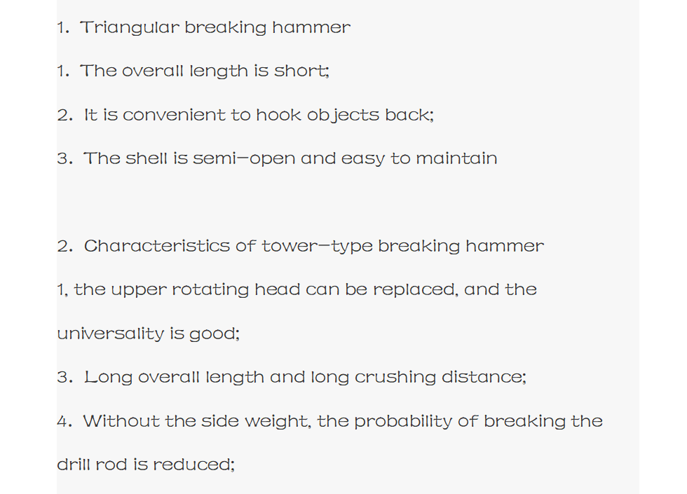 BUT Accessory & Part Excavator Accessory excavating Standard excavating breaking hammer