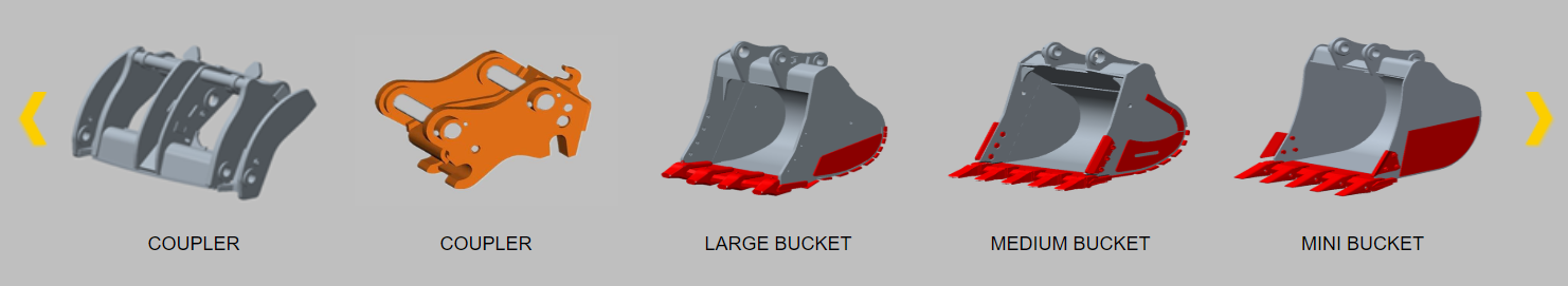 BUT Accessory & Part Excavator Accessory excavating machinery Standard Bucket Excavator  Grab