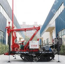 Crawler type diesel-electric dual purpose grasshopper leg water well drilling rig