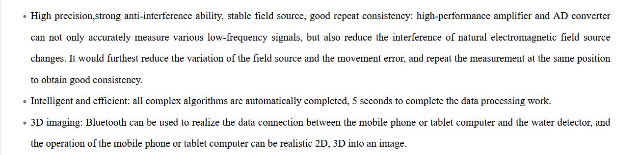 ADMT series intelligent imaging underground water detector