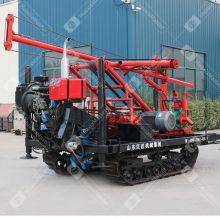 Crawler type diesel-electric dual purpose grasshopper leg water well drilling rig