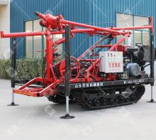 Crawler type diesel-electric dual purpose grasshopper leg water well drilling rig